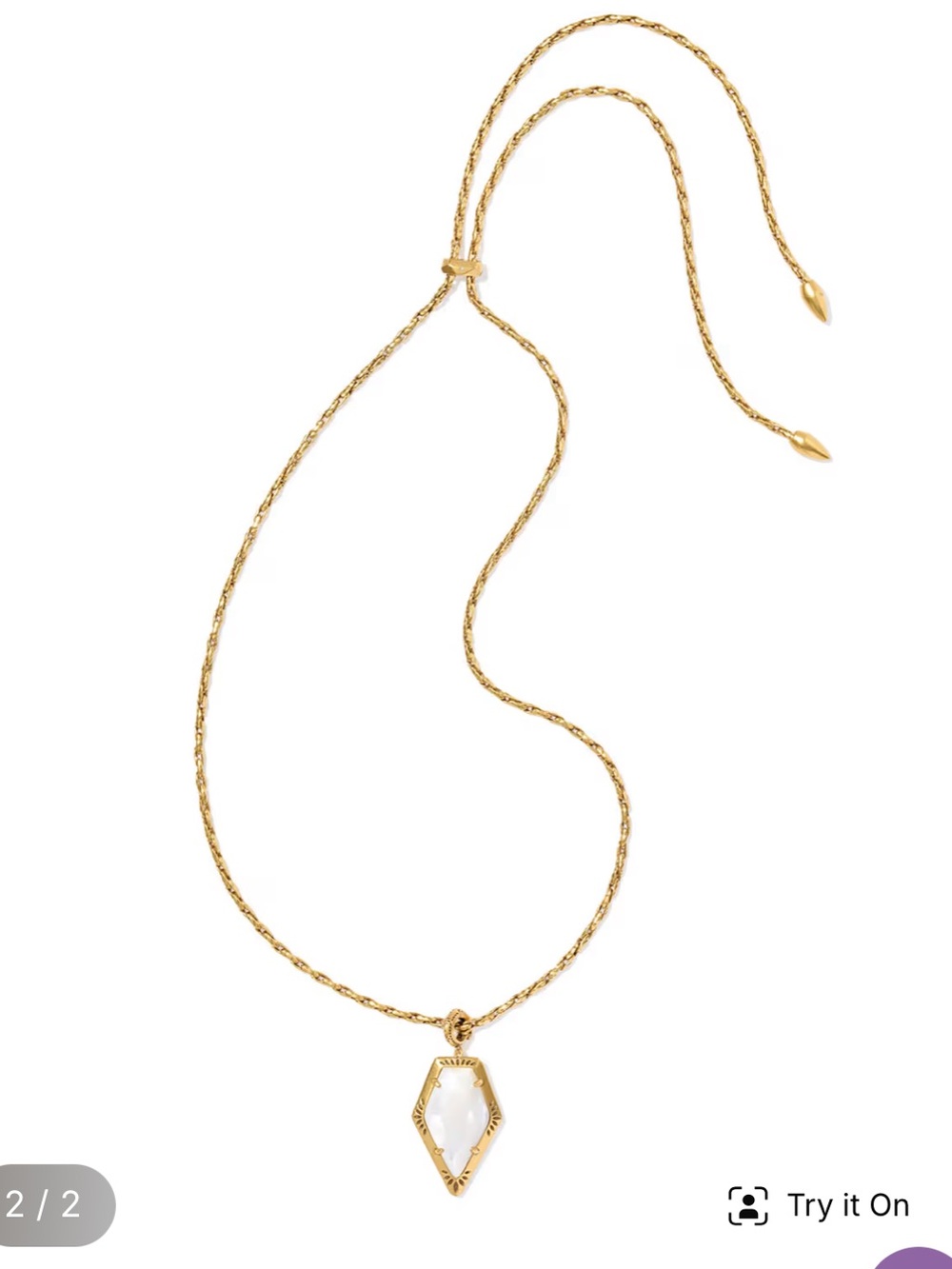 Kendra Scott/Yellow Rose - Tessa Necklace NWT - Picture 7 of 10